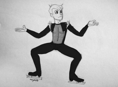 Why do work when you can draw FIGURE SKATING BITTY!!??!!?!