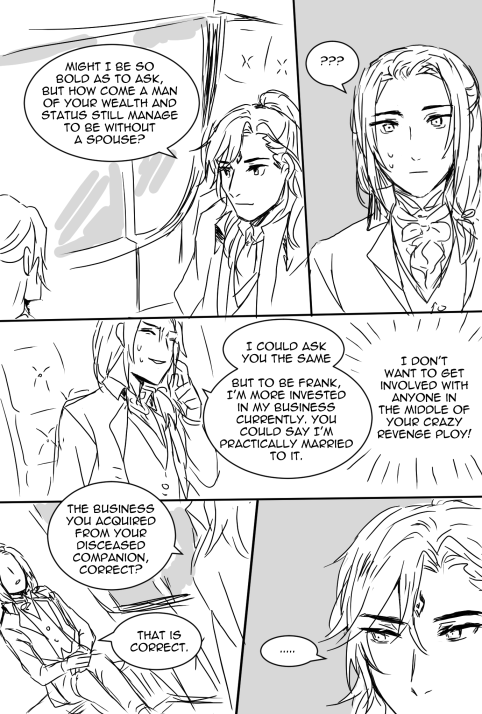 Monte Cristo AU. The suaver LBH becomes, the more oblivious SQQ is. 