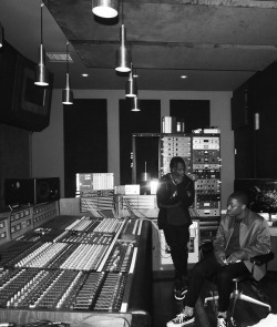 showstudio:  Me and Travis Scottby SickamoreHaas Brothers Recording StudioLos Angeles, CA 2016