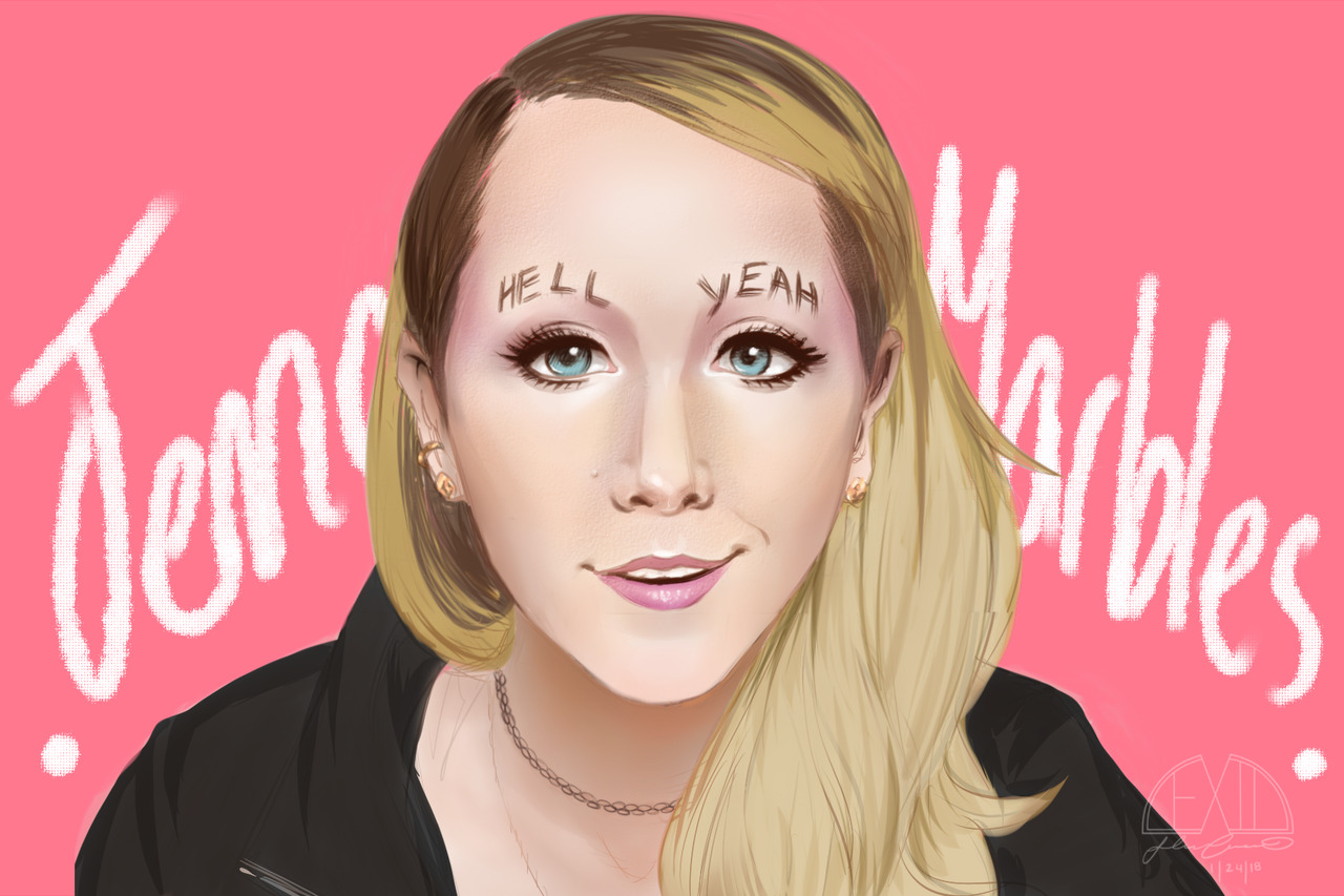 lexidart: 2 hours on a limited layer Jenna Marbles Tribute She lives her life the