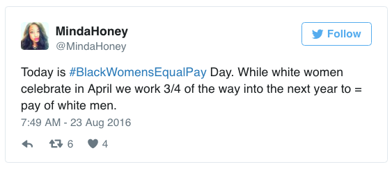 the-movemnt:  “The pay gap does not affect all women the same way.” Aug. 23 is