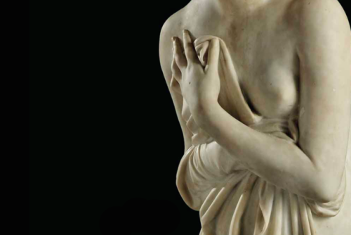 marmarinos:Detail of Venus Italica, after Antonio Caranova, dated to c. 1810-1820. Marble. Source: C