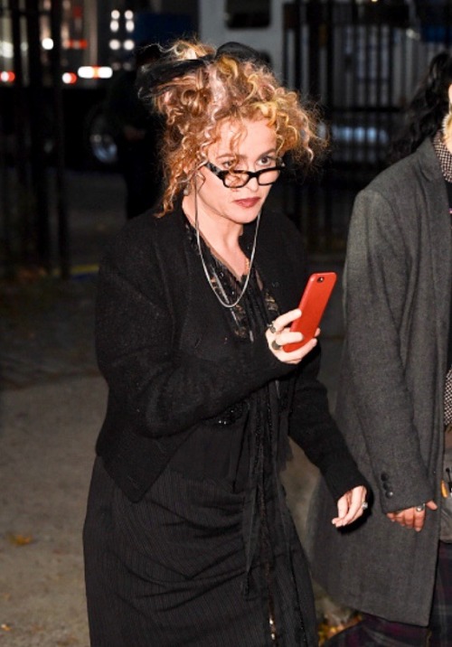 Helena Bonham Carter is seen on the set of &lsquo;Ocean&rsquo;s Eight&rsquo; in the Brooklyn borough