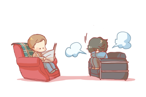 addignisherlock: based on the ask that @cj-holmes sent me, it was so cute i just had to draw it &