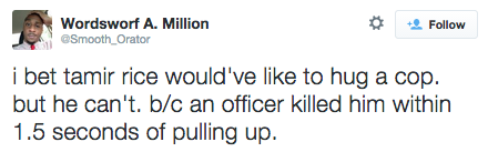 socialjusticekoolaid: #NotOneMore (12/2/14): While the father of the killer cop who gunned down 12-year old Tamir Rice is claiming his son had no other choice, we know the truth— Black folks are being slain in the street without impunity by the police.