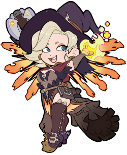 brideake:  witch mercy sticker made 4 fun.