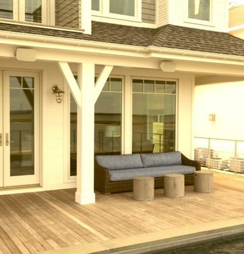 Deck Roof ExtensionsIdeas For A Medium-sized Coastal Backyard Deck Renovation That Includes An Addition