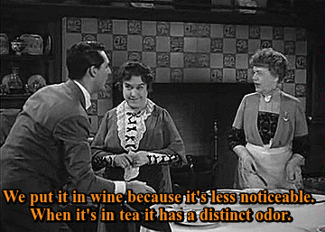 an-unconventional-lady:Cary Grant learns that his sweet aunts have a rather dark secret in Arsenic a