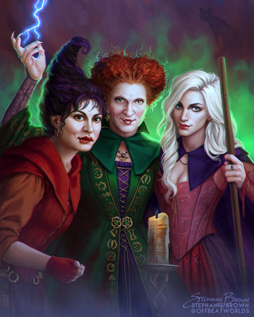 It’s just a bunch of Hocus Pocus!Fanart of my three favorite witches :DPrints:Redbubble | Inprnt