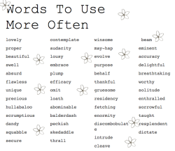 rhazade-waterbender:  jackcicle:  christ i adore these words  Heh.  I’ve used several of these words within the past week alone.  How smug should I be about that? 