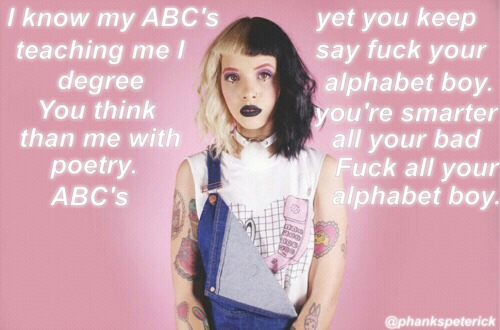 alphabet boy//melanie martinez