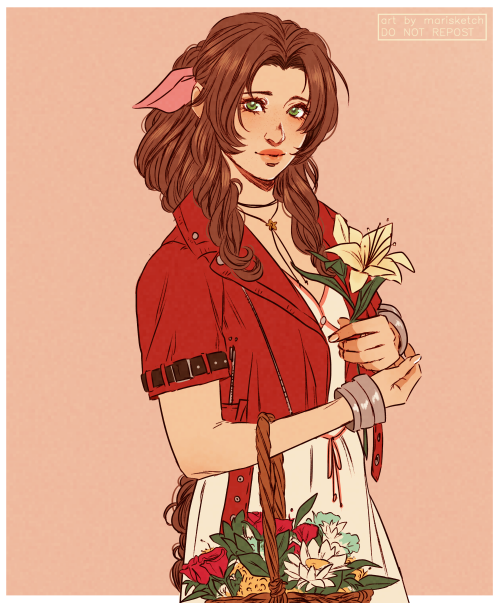 marisketch: An Aerith for Shelby’s birthday 