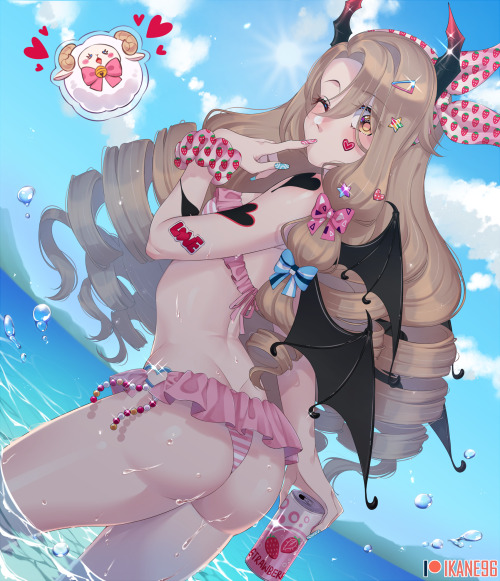 At The Beach Peach! Asmodeus Gender Bender. This time there is no NSFW version for this one. ( ╥&ome