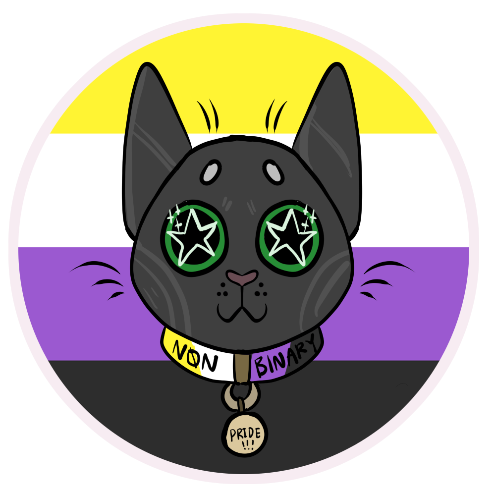 Lgbt Pride Cat Stickers Gay Lesbian Bisexual Pansexual Transgender Nonbinary Asexual