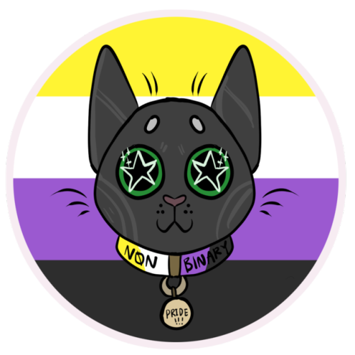 LGBT PRIDE CAT STICKERS -GAY, LESBIAN, BISEXUAL, PANSEXUAL, TRANSGENDER, NONBINARY + ASEXUAL DESIGNS
