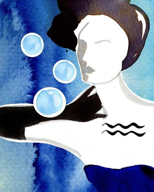 Wassermann ♒️ my star sign #illustration #fashionillustration #wassermann #aquarius #horoscope #zodi