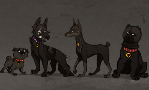 luxtempestas:im a member of the midnight packidfk i felt like drawing some doges so i did