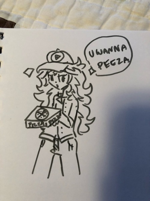 adgerellipone: Did some draws. Featuring ocs from @silfoearts &amp; @couchcrusader. Also pizza s