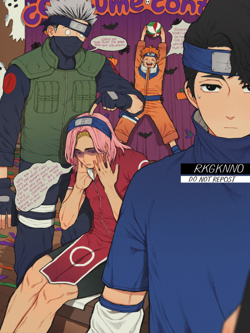 rkgknno:Happy Halloween~ MSBY 4 entered a Halloween Costume Contest as Team 7!!! Sadly they didn’t w