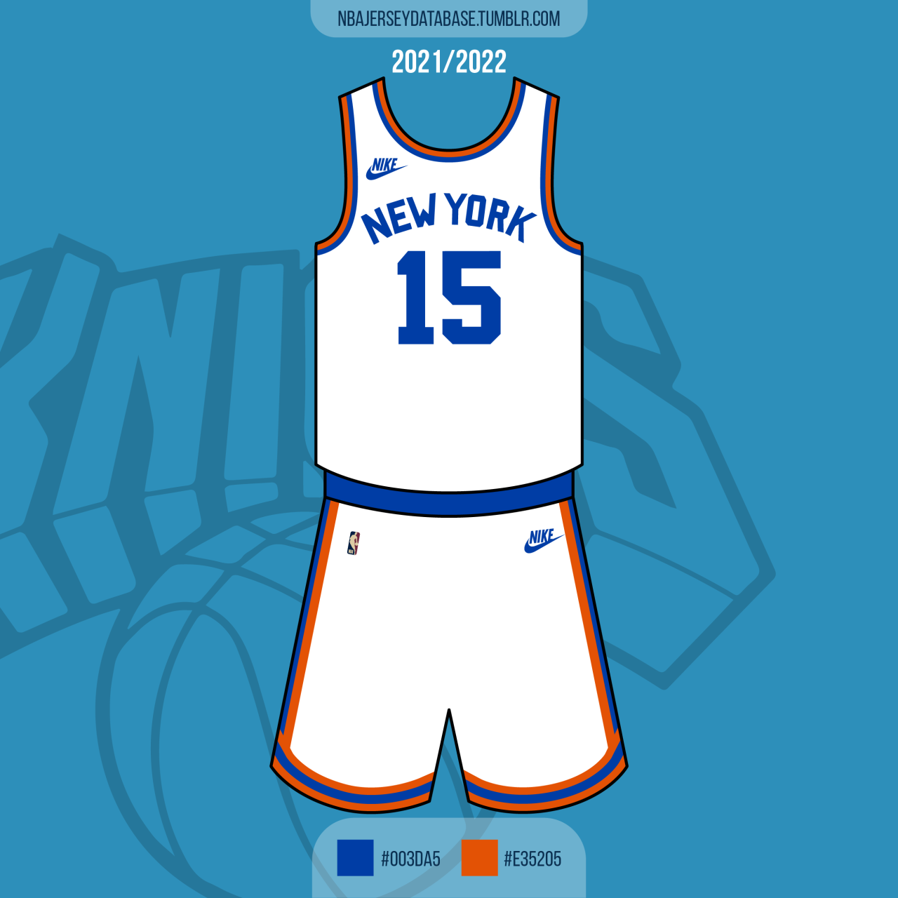 NBA Jersey Database, New York Knicks 1946-1953 Record: 251-187 (57%)