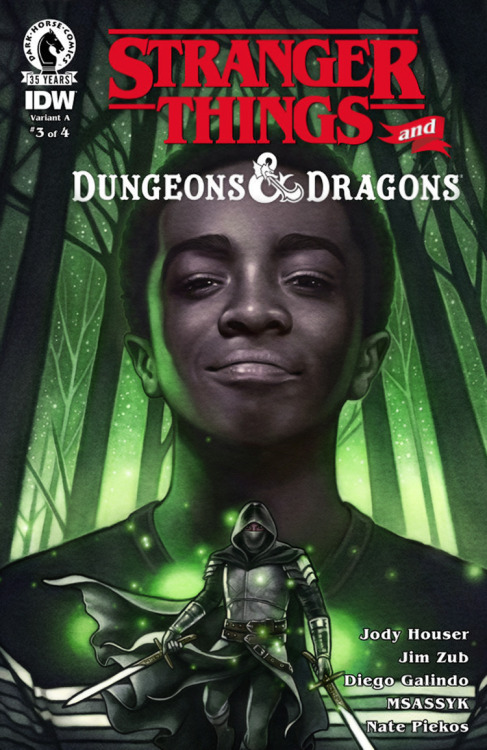 The third variant cover of Dark Horse Comics’ miniseries Stranger Things and Dungeons & Dragons!