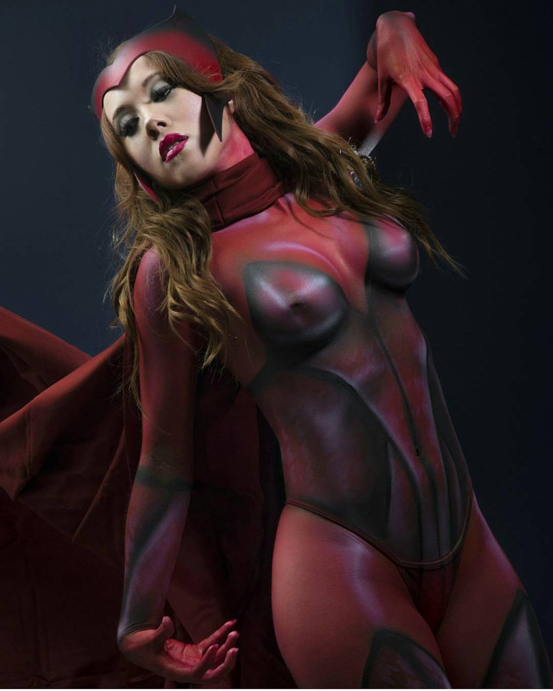 therealcosplayandcomics:  @Modelgina as #ScarletWitch 💜  #cosplay #amazing #talent