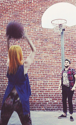  “I say hoop it up,hayley says space jam.”   