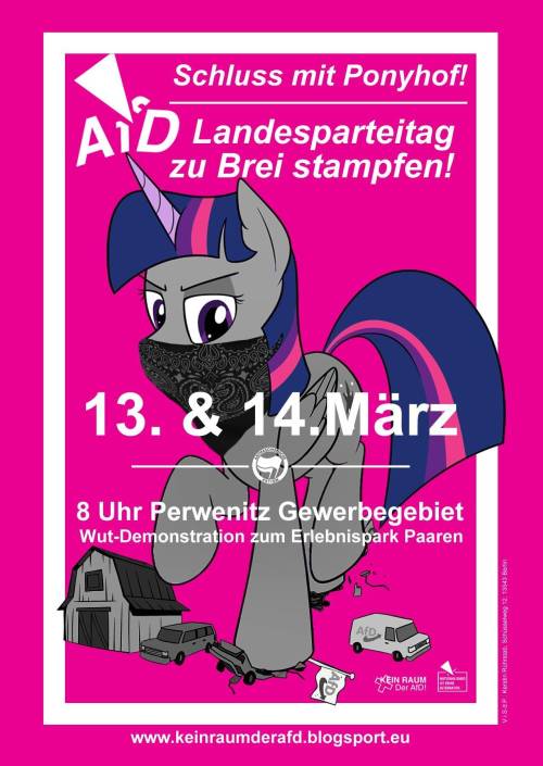 13 & 14 March, Glien - AfD Landesparteitag zu Brei stampfen!
