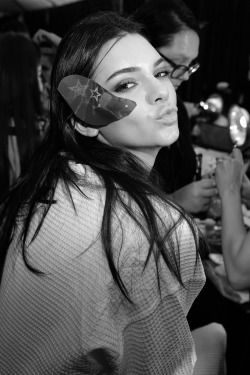 senyahearts:  Kendall Jenner - Backstage at Tommy Hilfiger, Spring/Summer 2015 RTW