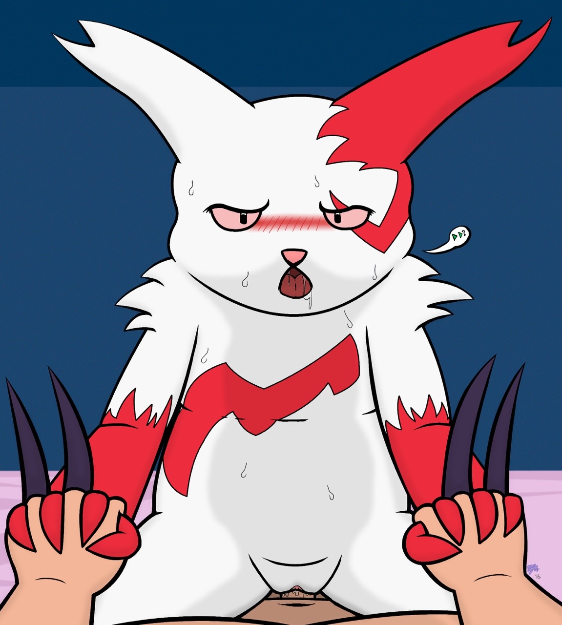 Female Zangoose for wildwolfproductions  A little fun fact for y'all: Zangoose isnâ€™t