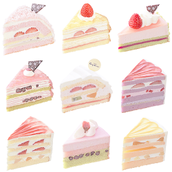 saku-petta:Cut Cake | カットケーキ