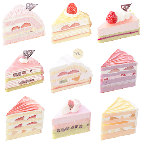 saku-petta: Cut Cake | カットケーキ