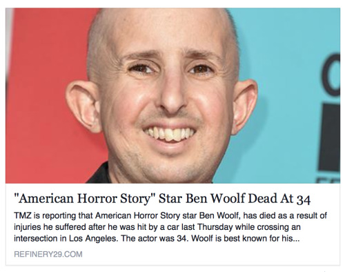 thebighandsomedaddy:f-yeah-americanhorrorstory:Terrible loss. May he rest in peace. : [dang