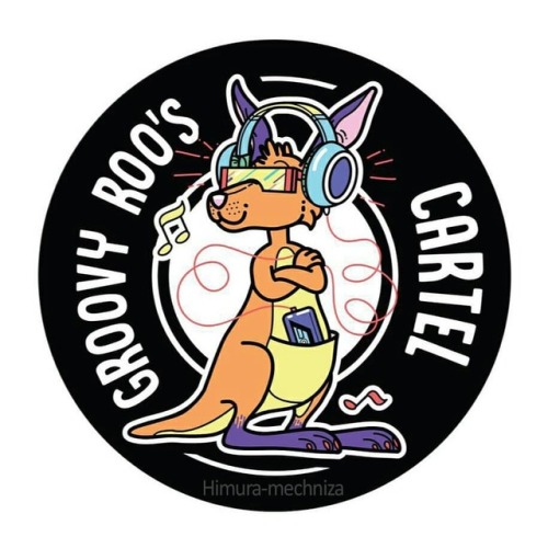 A logo for the DJ Groovy Roo’s Cartel events in London. My part of work was to depict a vinyl 