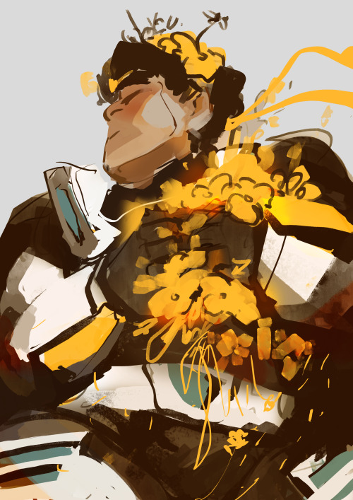 nwarrior777:Hunk with flowers because why not