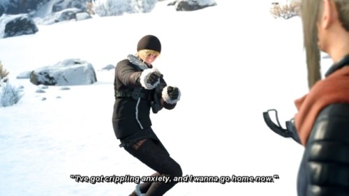 stephicness:Episode Prompto in a nutshell.