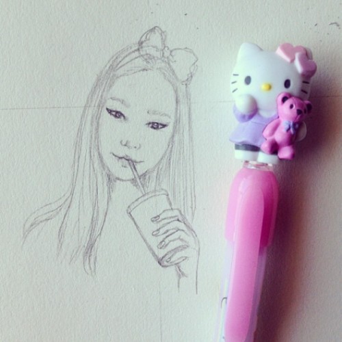 estherdrawsyou:  Why I have #nonewfrens #alwaysdrawing hahahaha. #estherkim #estherlovesyou
