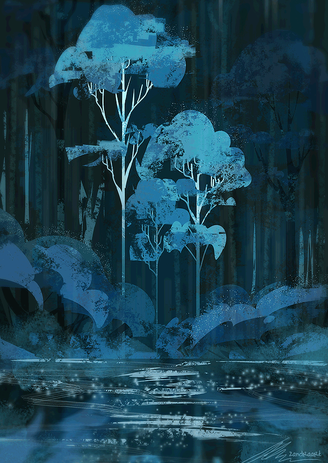 zandraart:  downpour