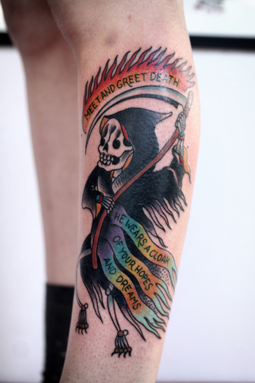 anatomytattoo:  Reaper by Justin Dion 