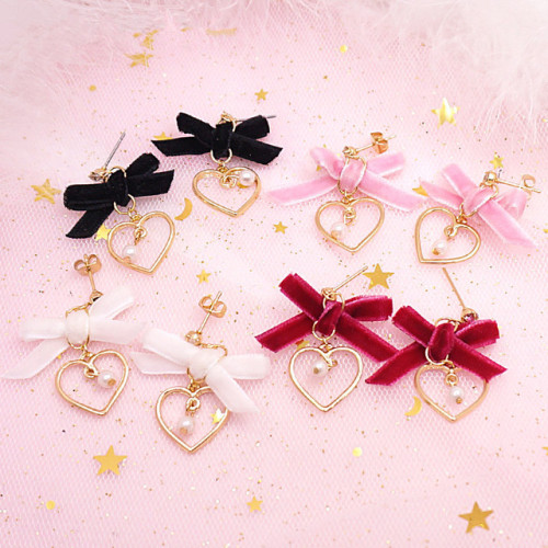 jessabella-hime:Sweet bowknot earrings from 【Sanrense】Use Limited Time Discount Code ‘creepycutie15’