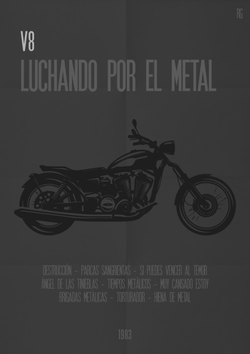 MINIMALISM + ARGENTINIAN HEAVY METAL ALBUMS (PART 1)Listen to “Luchando por el Metal” by V8 Listen t