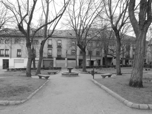 Plazuela en invierno, Segovia, 2016.