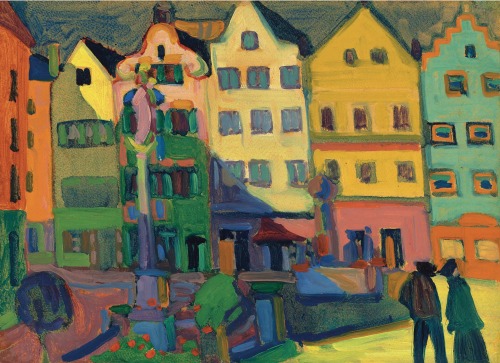 terminusantequem: Wassily Kandinsky (Russian, 1866-1944), Weilheim-Marienplatz, 1909. Oil 