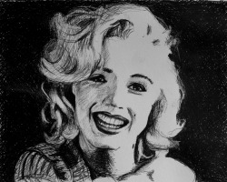 onlyoldphotography:  nobodylv:  Marilyn Monroe. Ballpoint pen drawing.   My recent drawing of Marilyn. From Milton Greene’s photo, so fits to recent posts :) Hope you like it! 