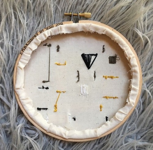 Shapes Embroidery Hoop ($40) by @embroiderybyjessi (on Instagram & FB) Shop at etsy.com/shop/emb