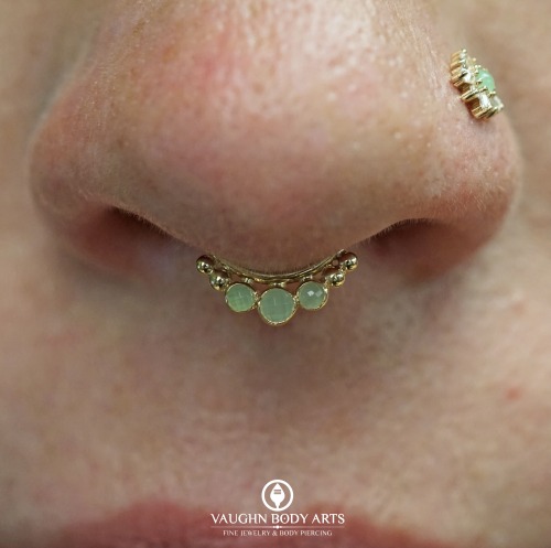 Cody got to do this septum piercing for Lelyn, and we are so excited for how gorgeous it looks! Lely