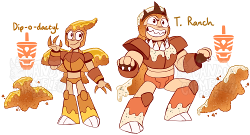 designed some more of my Dinosaur Nugget botbot ocs as today&rsquo;s warm-up!This is Dip-o-dacty