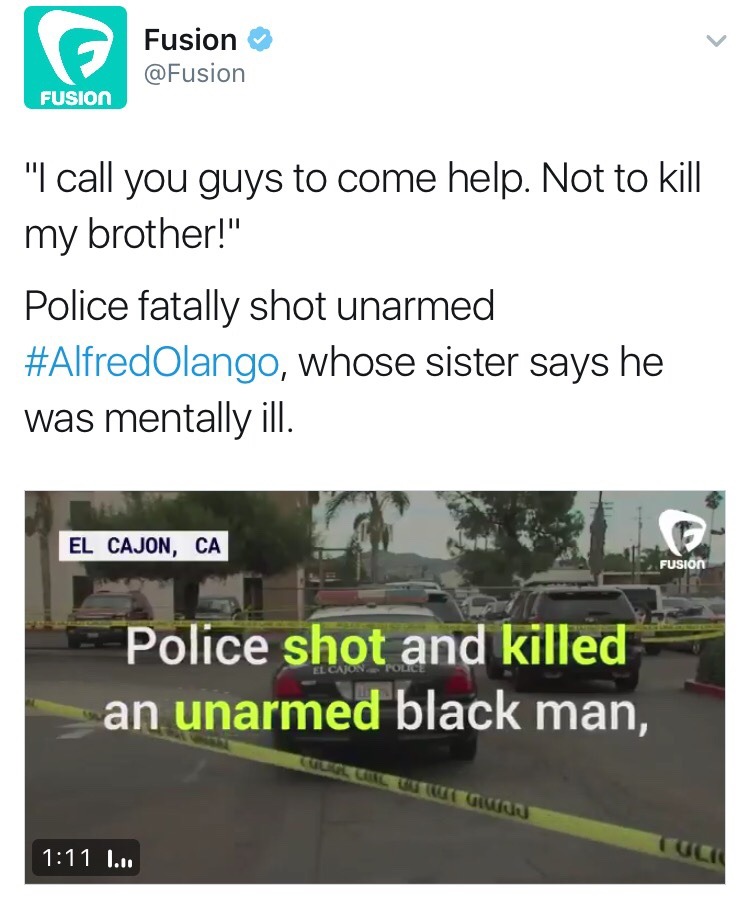 krxs100:  !!!!! IN CASE YOU HAVEN’T HEARD YET !!!!!  Alfred Olango: US Police Kill