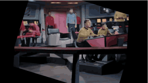 epicallyepicepicosity: kinkstertime:  kinkstertime:   garashirs: my absolute favourite thing about all the old star trek series is when the ship unexpectedly collides with something and, due to the lack of sophisticated special effects available at the
