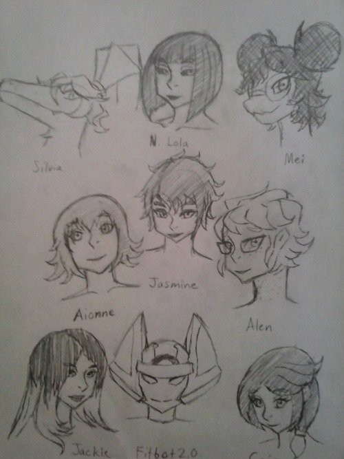 rmk178:  Headshot Fanart@gynoidherring - silvia, mei, Alen@supertitoblog - Nega Lola, Jasmine, Jackie@vilcurio / @sliceofppai - Aionne & Geio@thekdubs - fitbot 2.0